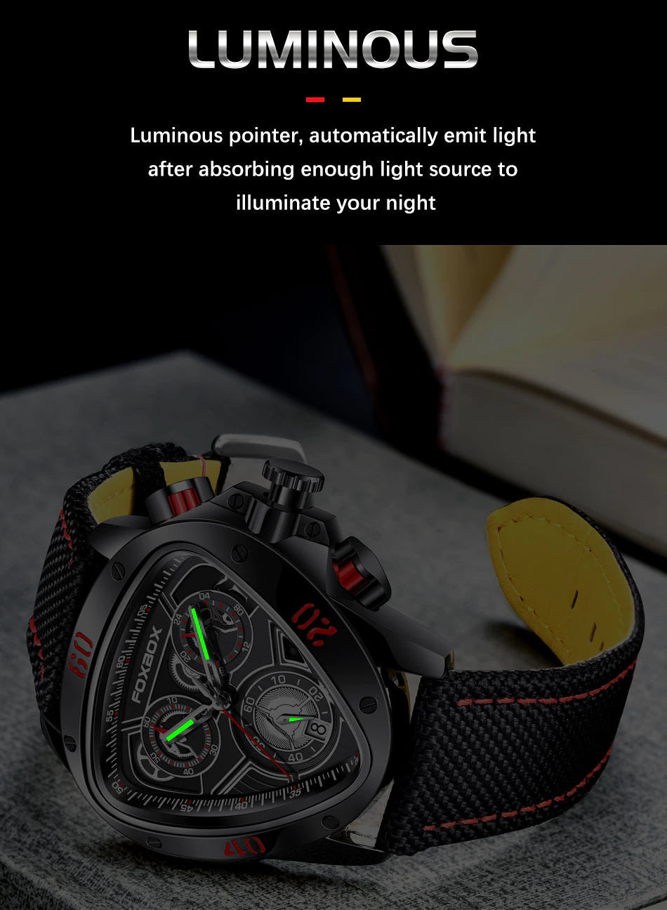 FOXBOX Luxury Quartz Waterproof Chronograph Watch | Foxbox 01