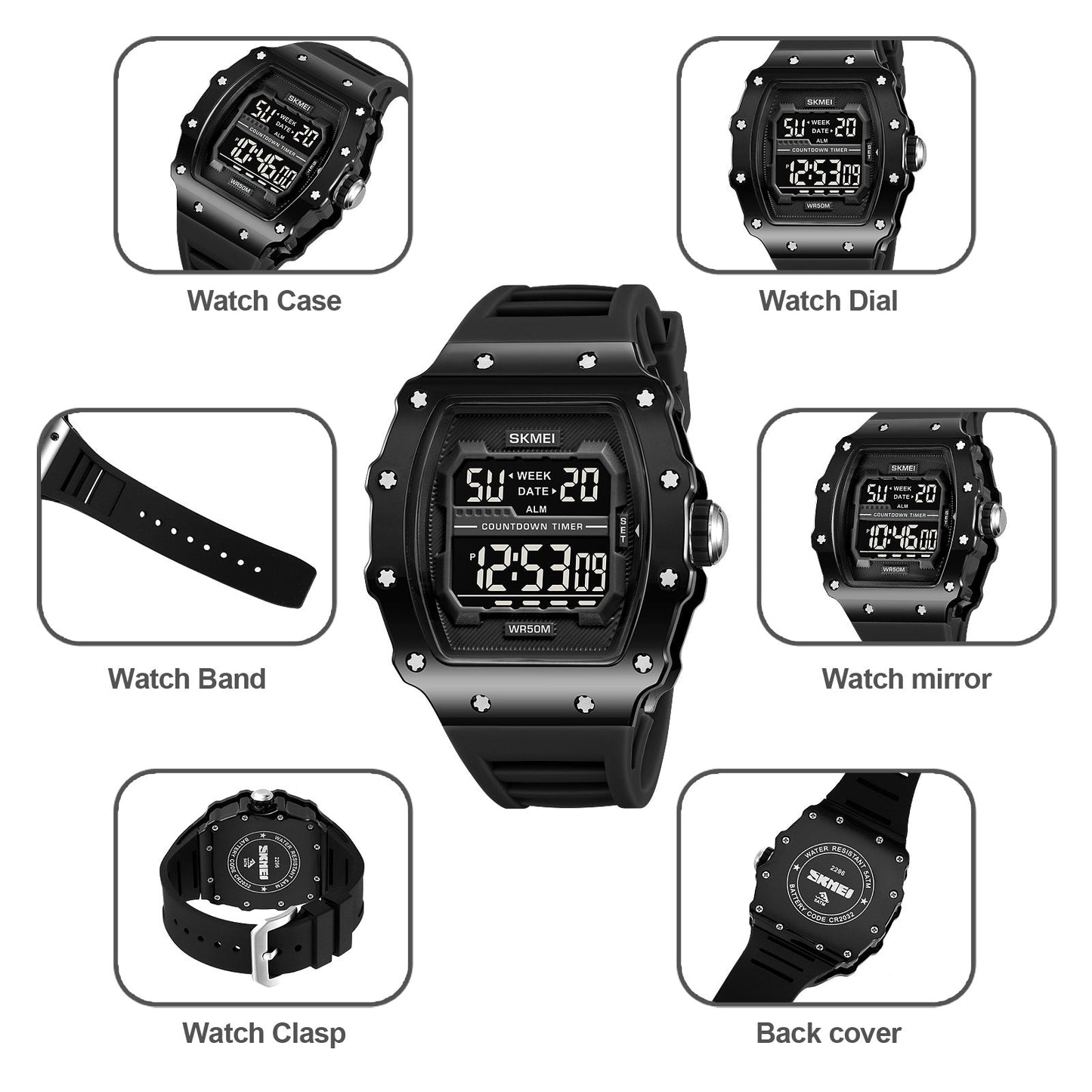 Original SKMEI Watch | 100% Authentic | SKMEI 2296 B