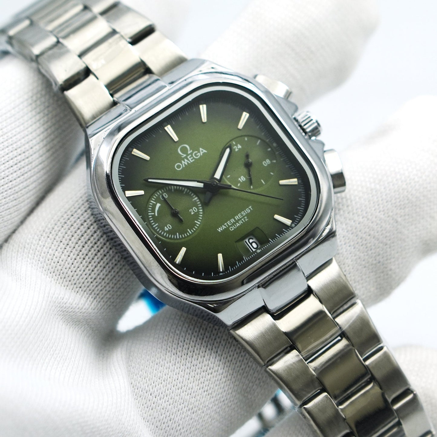 OMEGA Premium Quality Square Shape Quartz Watch | OMGA Watch SQR 25 A