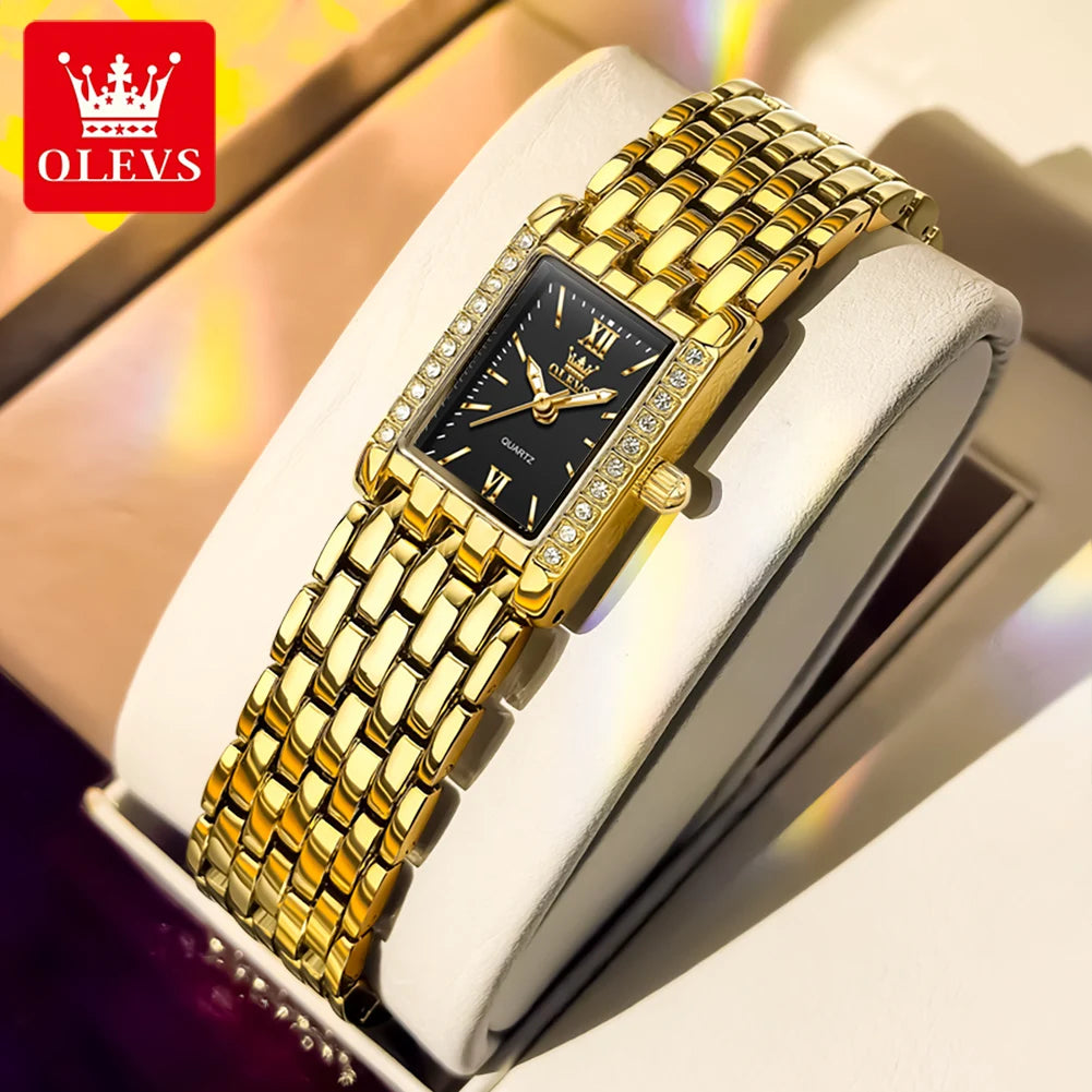 Original OLEVS Ladies Quartz Watch | 100% Authentic | OLEVS Watch 3700 Black