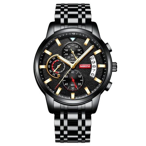 NIBOSI New Stylish Quartz Military Clock Waterproof Watch - NBC 33