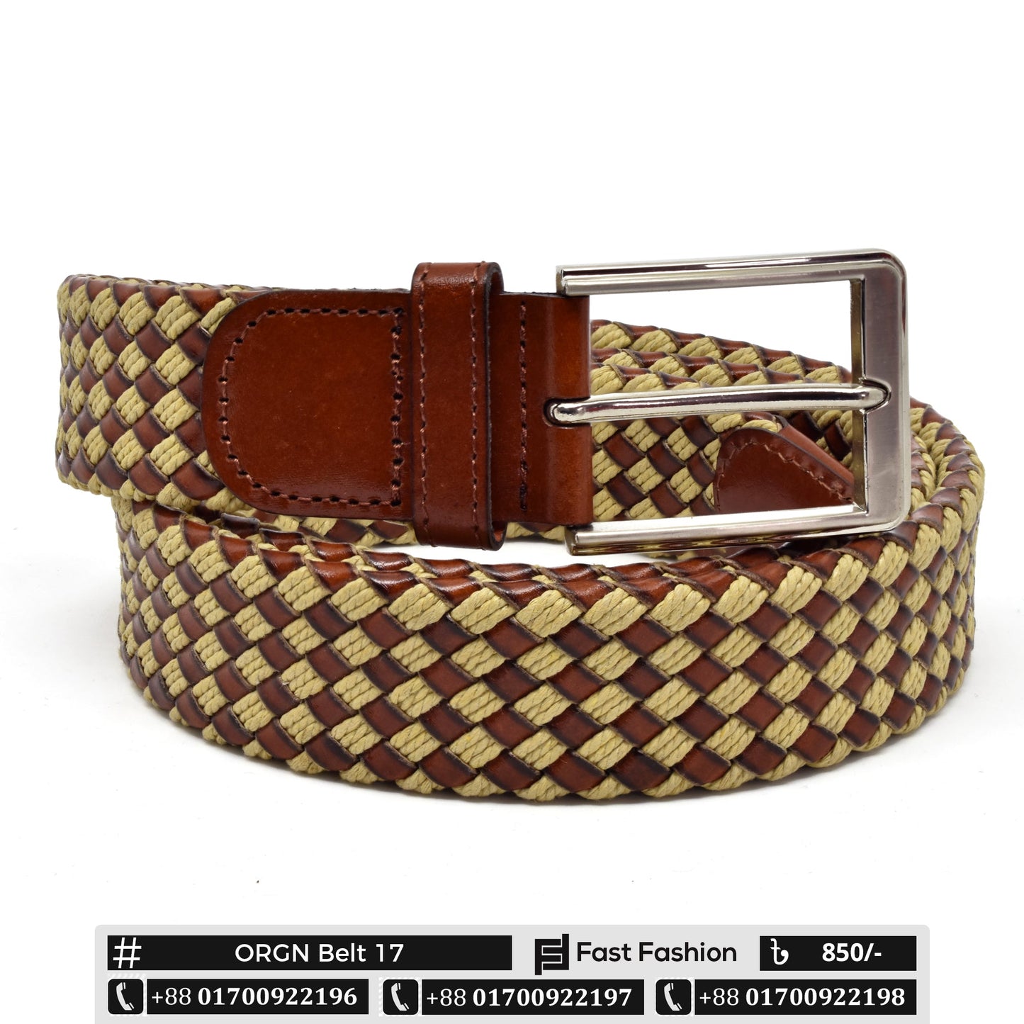 Stylish Premium Quality Original Leather Belt - ORGN Belt 15-16-17