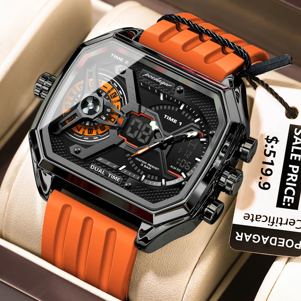Original Poedagar Watch | 100% Authentic | Poedagar E106 C