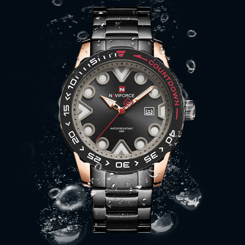 Original NAVIFORCE Stylish Waterproof Quartz Watch for Men | NF 49