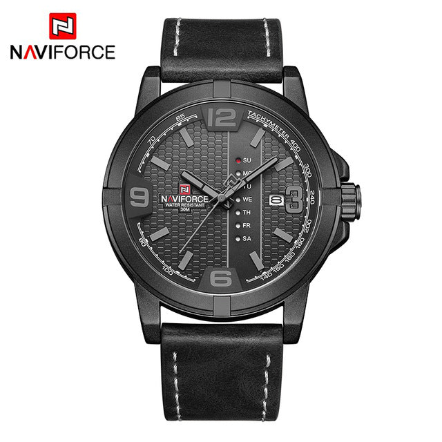 Original Premium Quality NAVIFORCE Stylish Waterproof Quartz Watch for Men | NF 50