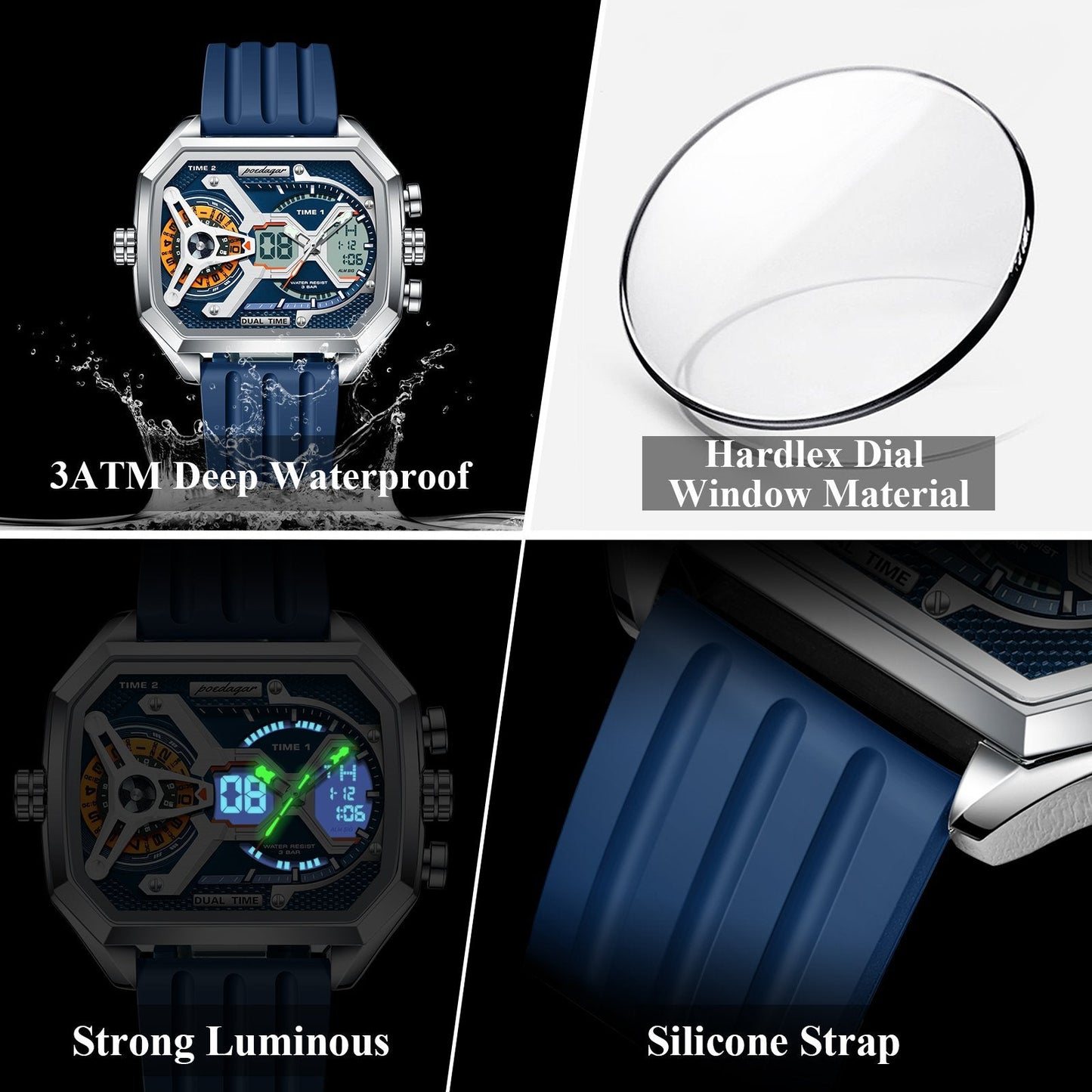 Original Poedagar Watch | 100% Authentic | Poedagar E106 A