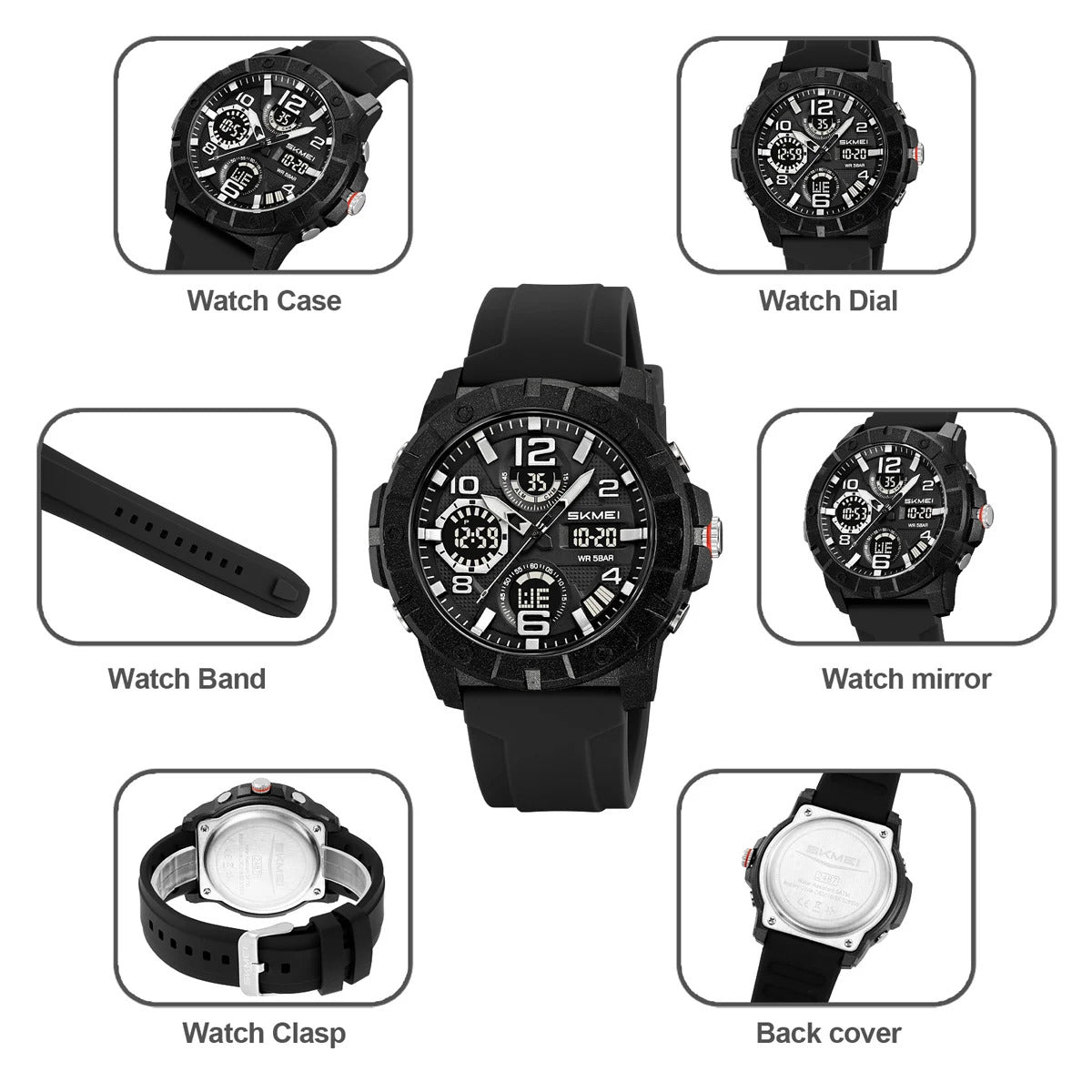 Original SKMEI Watch | 100% Authentic | SKMEI 2487 Black