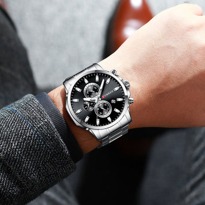 New Original Trendy Stylish Stainless Steel CURREN Watch for Men | Curren 24