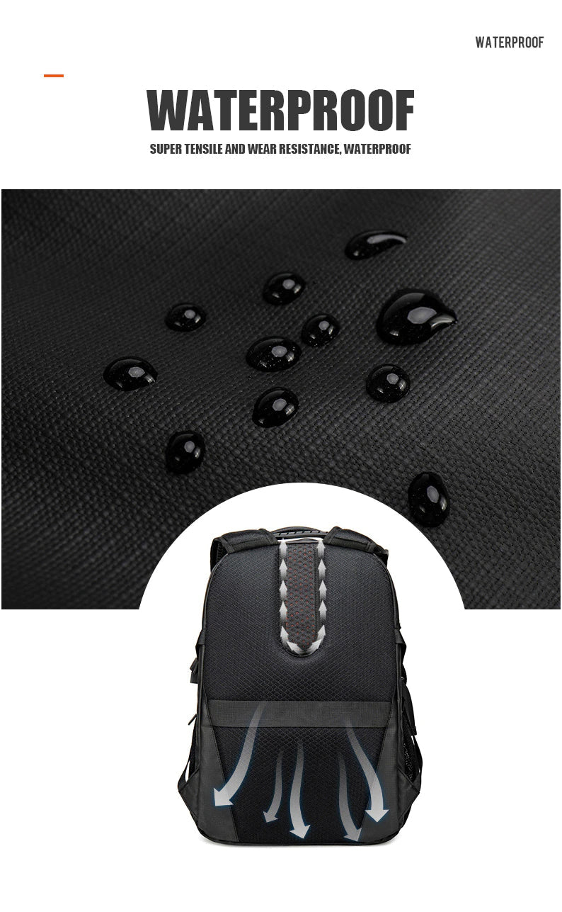 Waterproof Business USB Headphone Jack Multifunctional Backpack | Cardin Bag 20