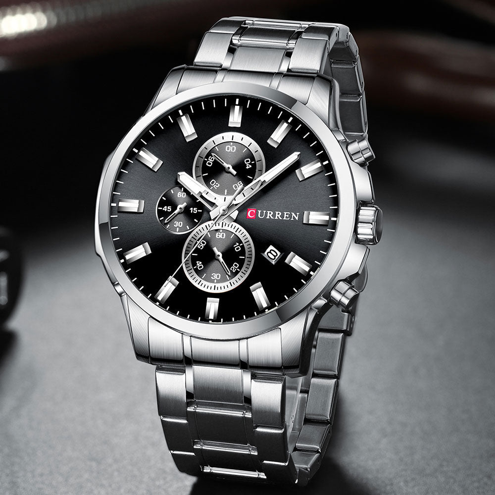 New Original Trendy Stylish Stainless Steel CURREN Watch for Men | Curren 24