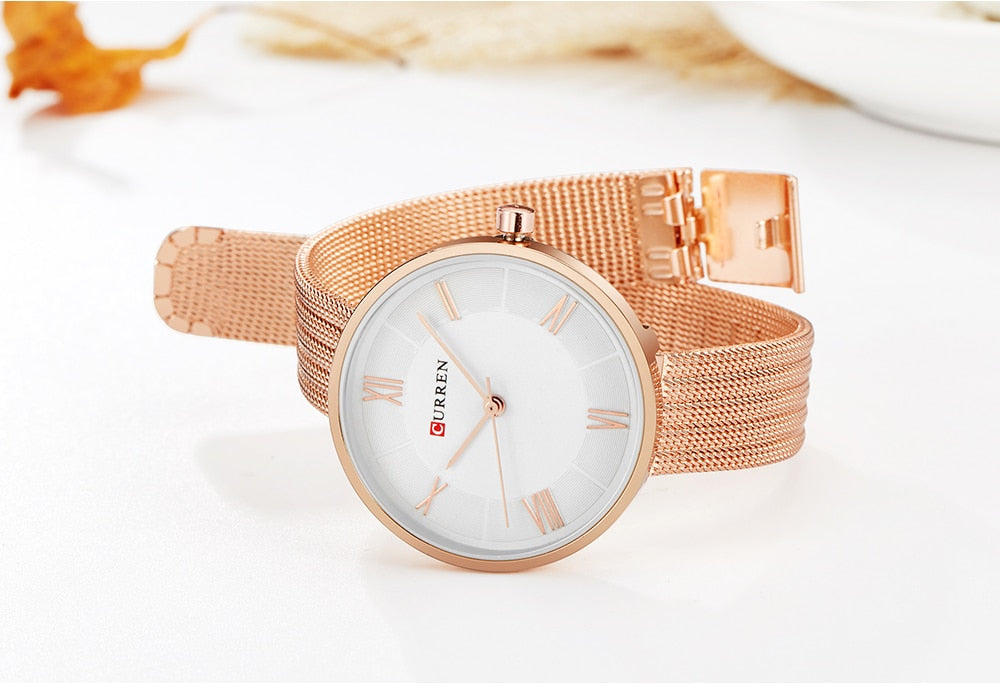 Original Trendy Stylish Stainless Steel CURREN Watch for Women | Curren L 06