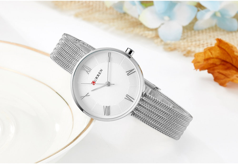 Original Trendy Stylish Stainless Steel CURREN Watch for Women | Curren L 06