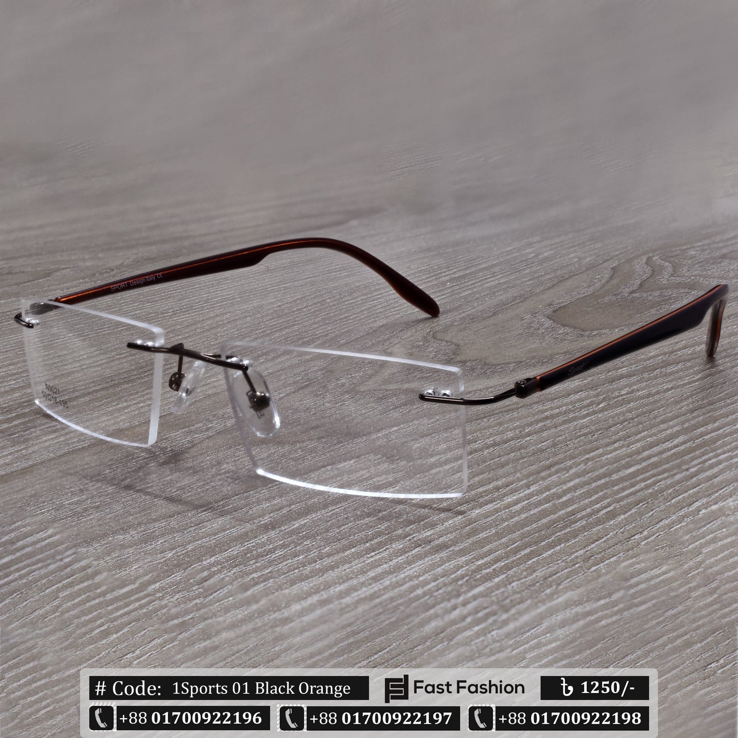 Trendy Modern Stylish New 1Sports Optic Frame | 1Sports Frame 01 | Premium Quality