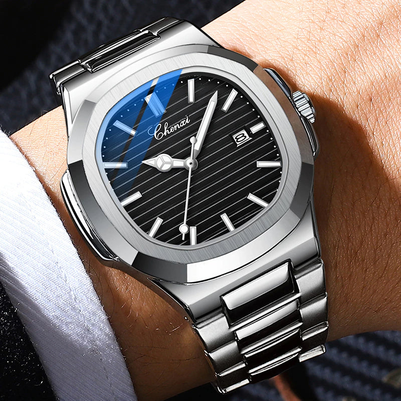 Premium Quality  Stainless Steel Classic Quartz Watch - Chenxi 02