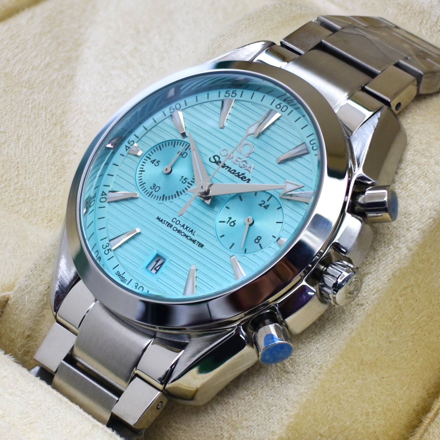 OMEGA Premium Quality Active Chronograph Quartz Watch | OMGA Watch CS 3005 B