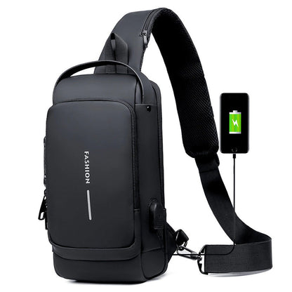 Crossbody Bag Anti-theft Shoulder Bag | USB charging Messenger Bag | Waterproof Chest Bag | KN Side Bag 05