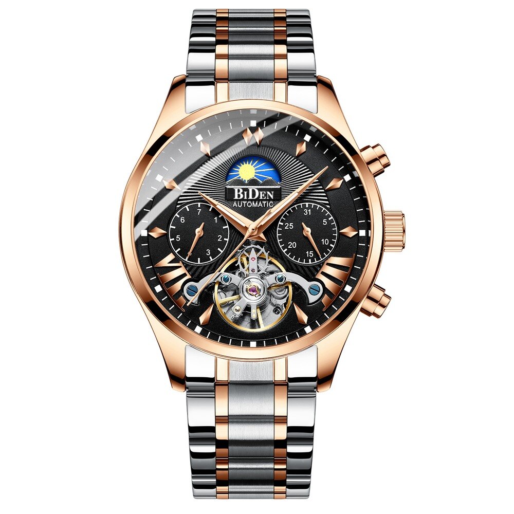 Original BIDEN Luxury Mechanical Automatic Self-Wind Wristwatche Watch - Biden 45