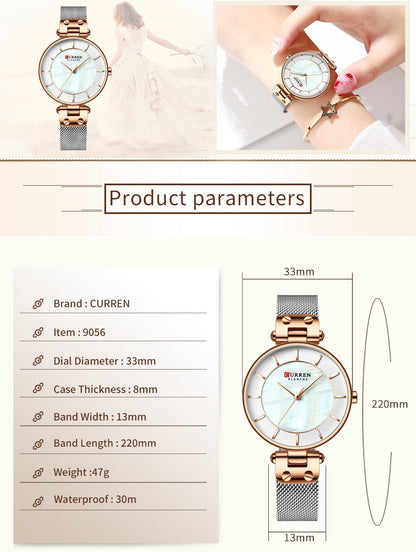 Original Trendy Stylish Stainless Steel CURREN Watch for Women | Curren L 05