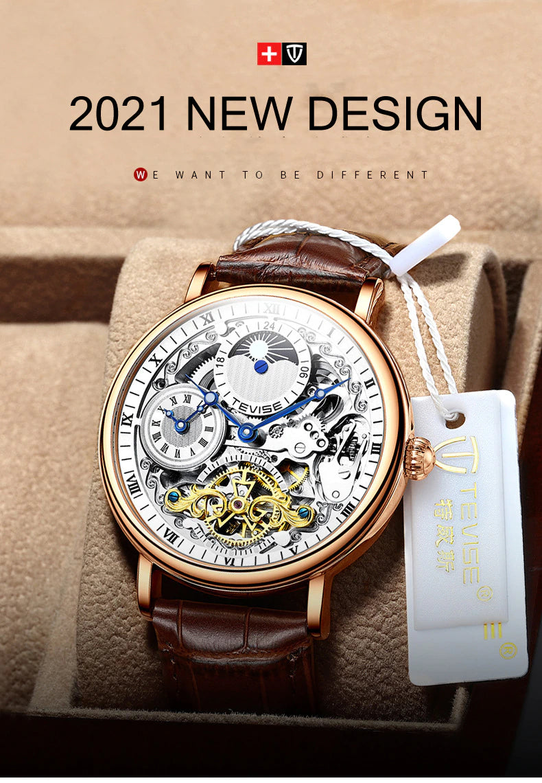 Luxury Tevise Mechanical Automatic Premium Quality Watch - Tevise 20