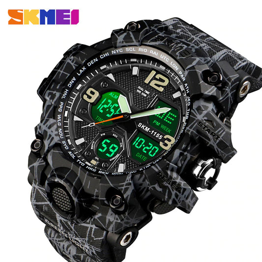 SKMEI Military Sport Digital 5Bar Waterproof Dual Display Watch - SKMEI 57