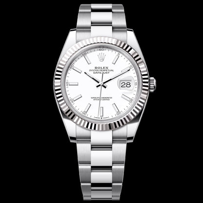 1:1 Luxury Automatic Mechanical Watch | RLX Watch Just Date 40 Silver