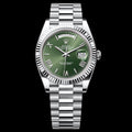 1:1 Luxury Automatic Mechanical Watch | RLX Watch Day Date 40 Silver Green