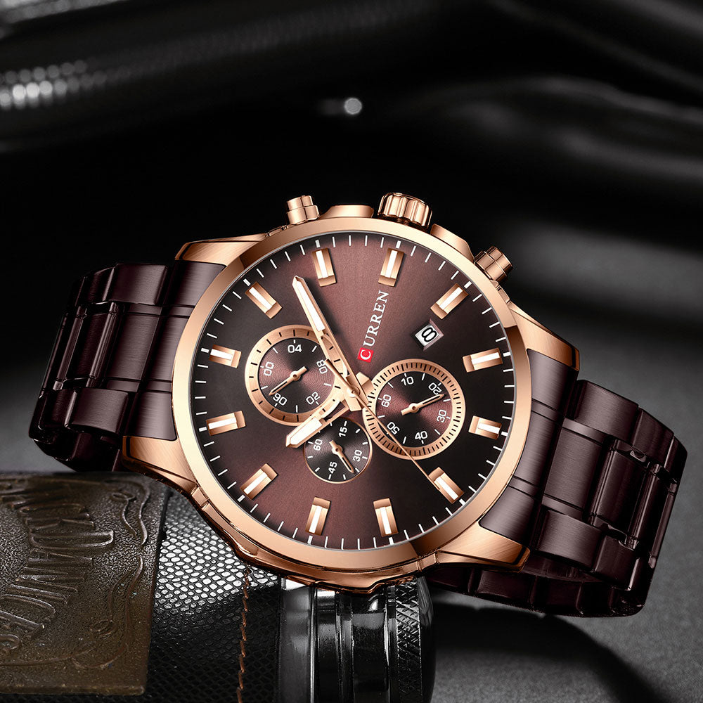 New Original Trendy Stylish Stainless Steel CURREN Watch for Men | Curren 24