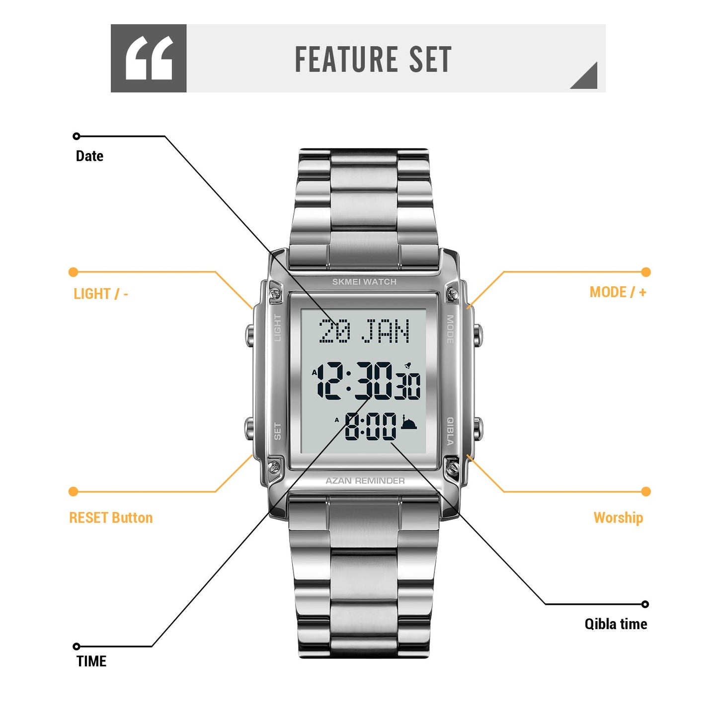 Original SKMEI Watch | 100% Authentic | SKMEI 2277 Silver