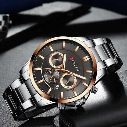 Original Trendy Stylish Stainless Steel CURREN Watch for Men | Curren 30