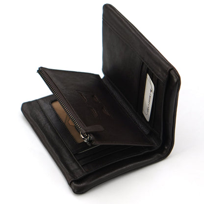 Original Leather Pocket Size Premium Quality Wallet | JP Wallet 23 Chocolate