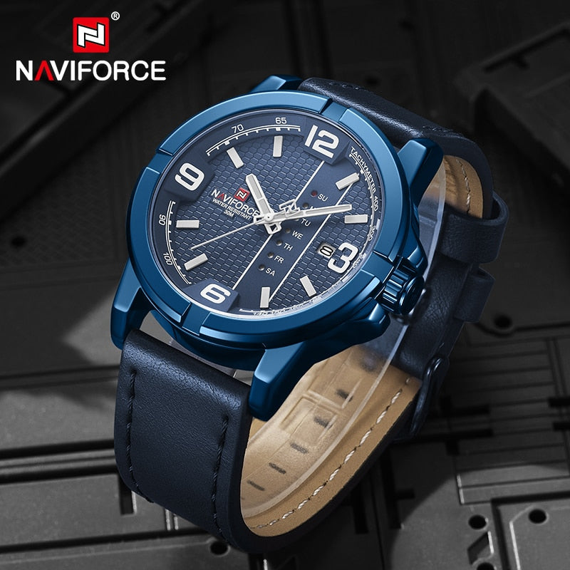 Original Premium Quality NAVIFORCE Stylish Waterproof Quartz Watch for Men | NF 50