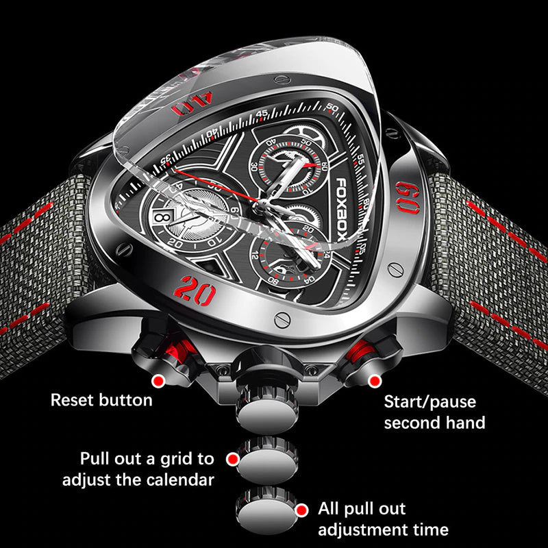 FOXBOX Luxury Quartz Waterproof Chronograph Watch | Foxbox 01