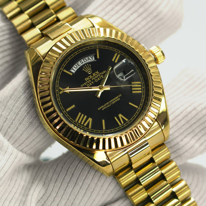 Premium Quality Full Day Date Quartz Watch | RLX Watch A46 E