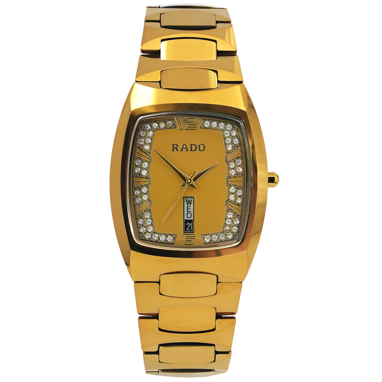 Premium Quality Rado Ceramic Stainless Steel Mix Quartz Watch | RAD Watch CS 52 A