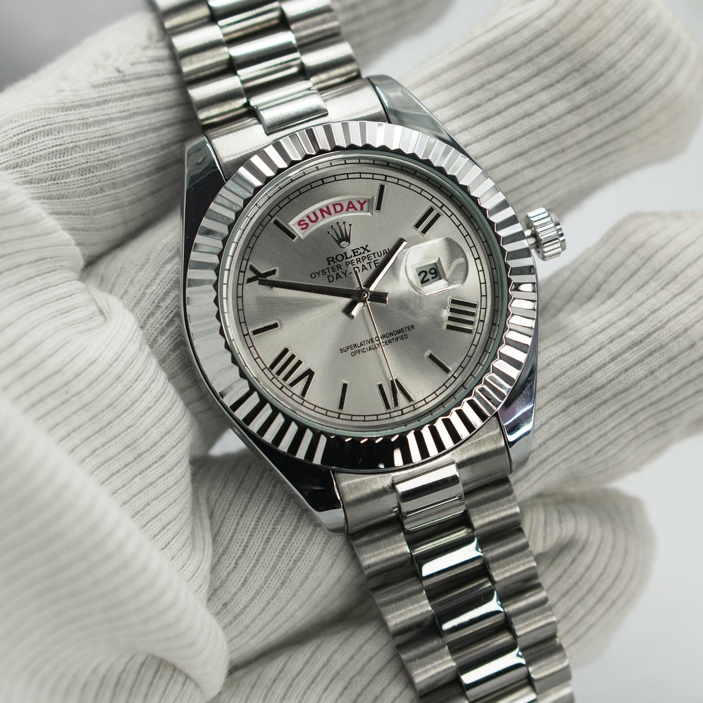 Premium Quality Full Day Date Quartz Watch | RLX Watch A46 F