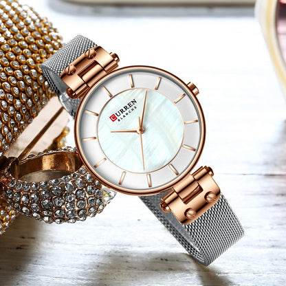 Original Trendy Stylish Stainless Steel CURREN Watch for Women | Curren L 05