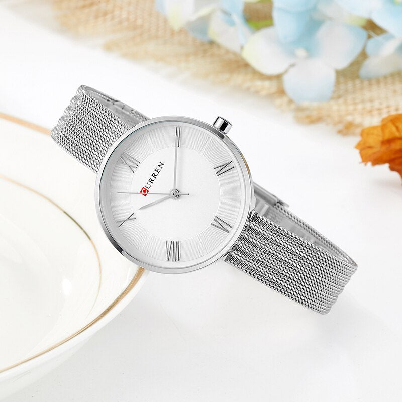 Original Trendy Stylish Stainless Steel CURREN Watch for Women | Curren L 06