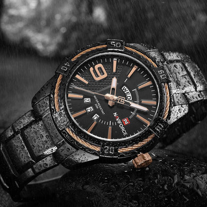 NAVIFORCE Stylish Trendy Waterproof Quartz Watch for Men | NF 57