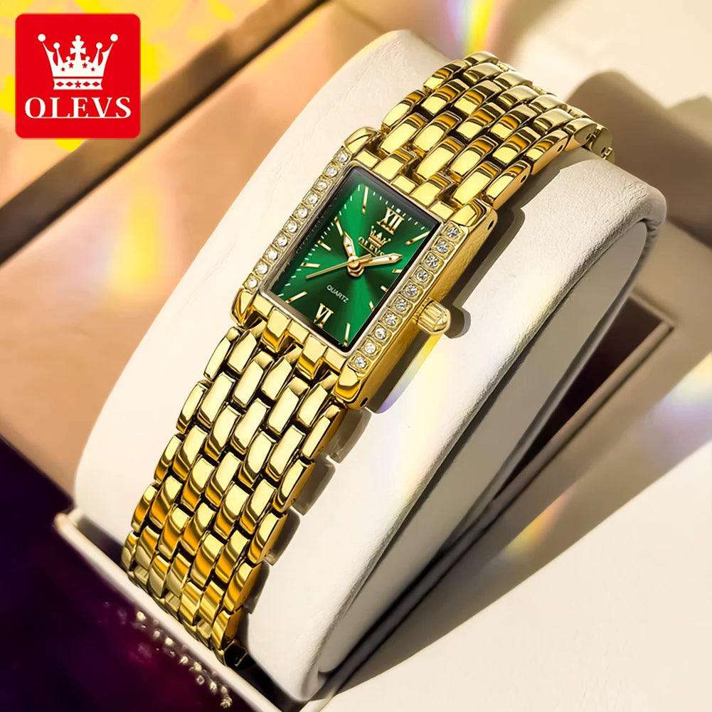 Original OLEVS Ladies Quartz Watch | 100% Authentic | OLEVS Watch 3700 Green
