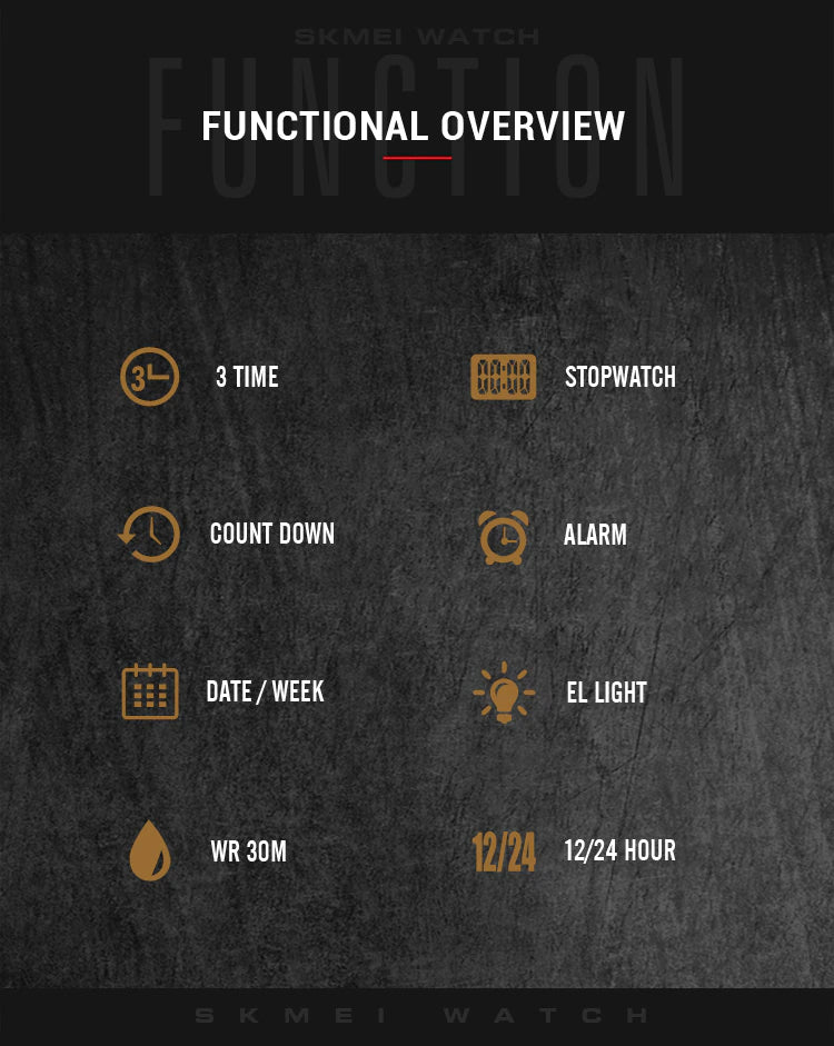 Dual Time SKMEI Digital Watch #SKMEI56