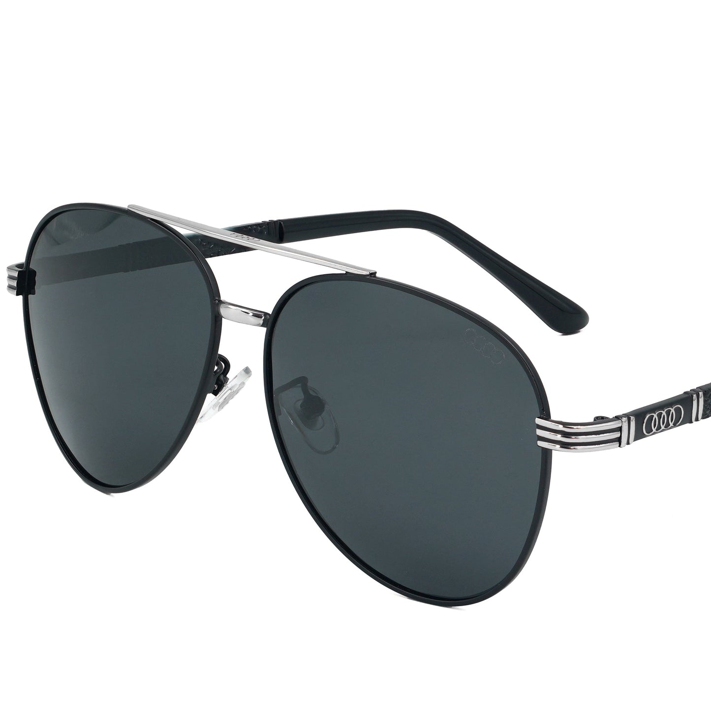 Audi UV Protected Polarized Black Sunglass | AUD 2203 A