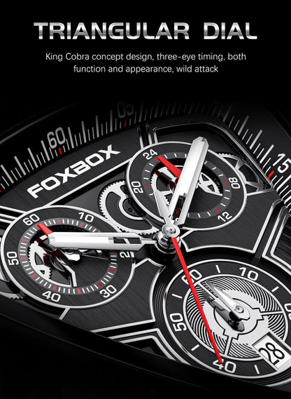 FOXBOX Luxury Quartz Waterproof Chronograph Watch | Foxbox 01