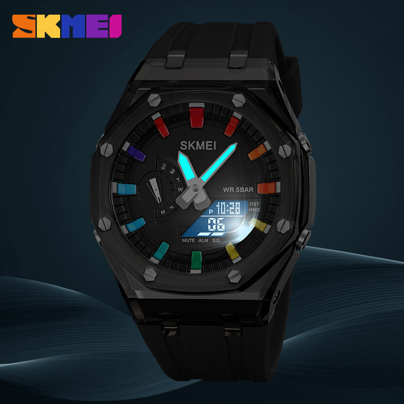 SKMEI 2100 New Fashion Digital Analog Quartz Watch