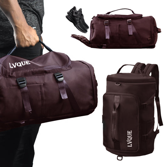 New 4in1 Bag | Travel Bag | Gym Bag | Carry Shoe |  V10 Coffee Color