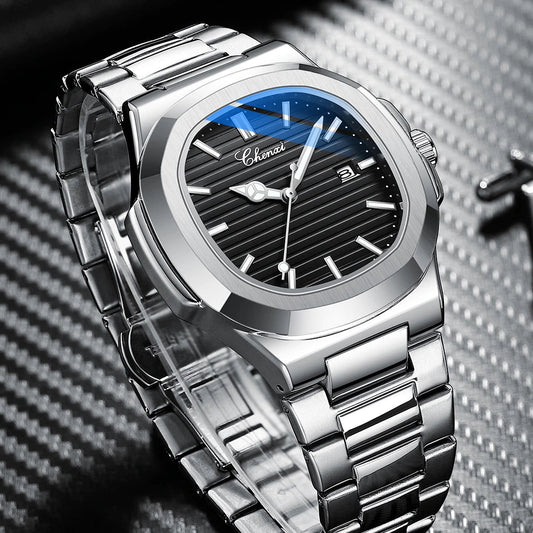 Premium Quality  Stainless Steel Classic Quartz Watch - Chenxi 02