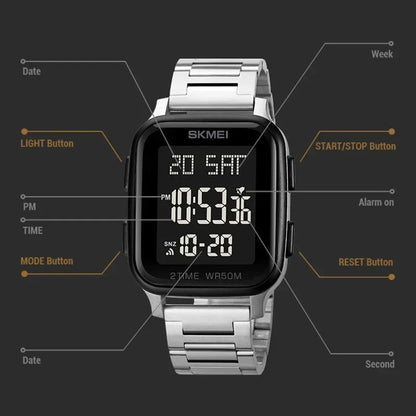 Original SKMEI Watch | 100% Authentic | SKMEI 1859 Silver