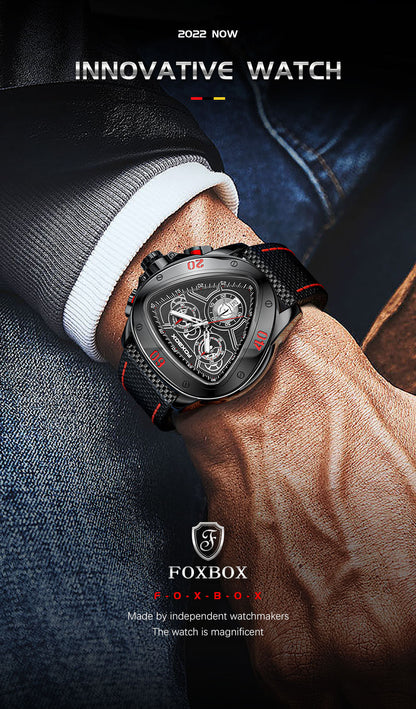 FOXBOX Luxury Quartz Waterproof Chronograph Watch | Foxbox 01