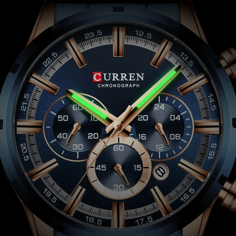 Trendy Stylish Stainless Steel CURREN Watch 8355 | Curren 23