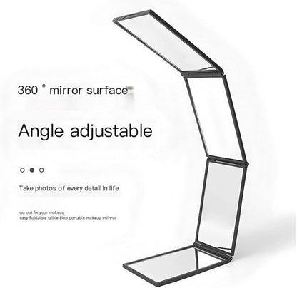 4 Way Mirror 360 Degree Portable Foldable Makeup Mirror, Self Hair Cutting