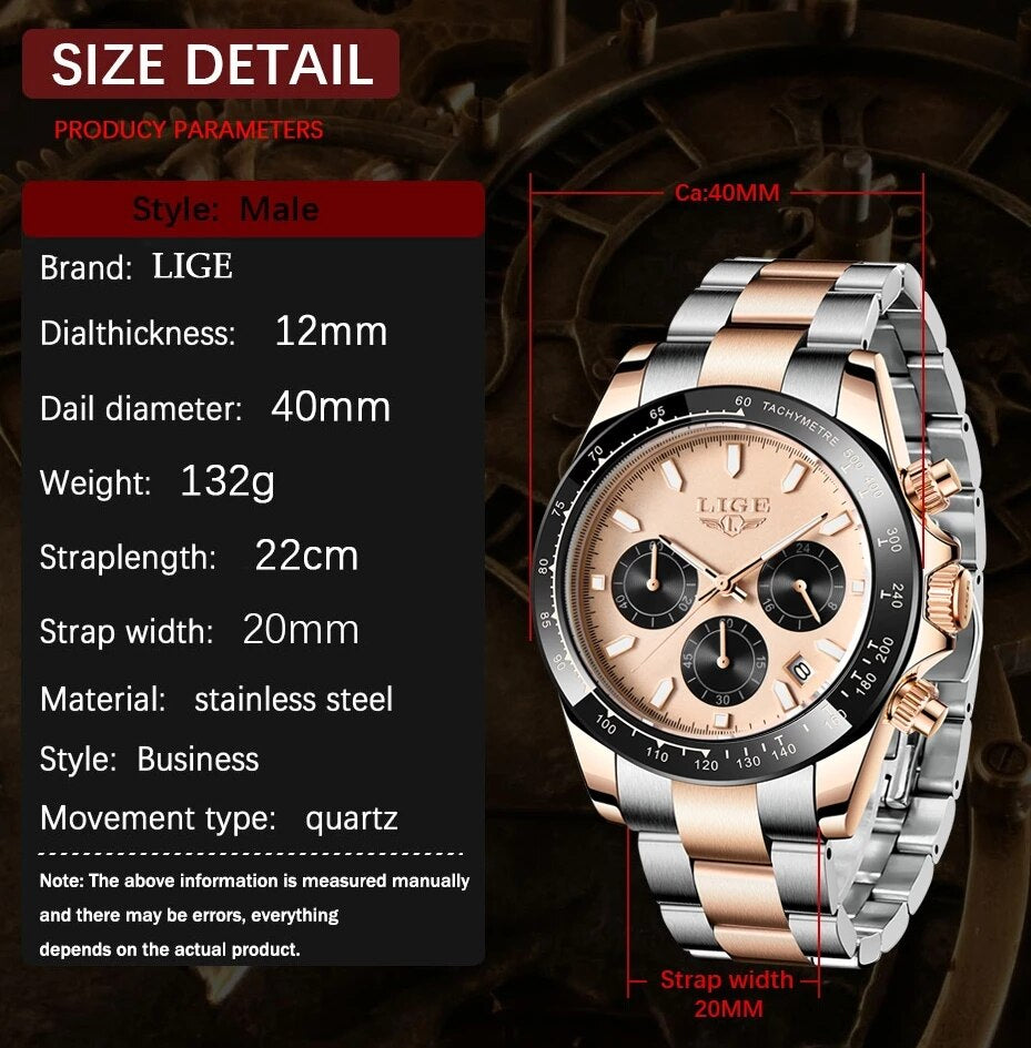 Original Lige Quartz Watch - Lige 11